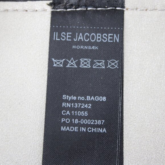 Ilse Jacobsen Purse 17 x 12 x 6 Gold Two Handle Polyurethane Purse - Picture 7 of 10